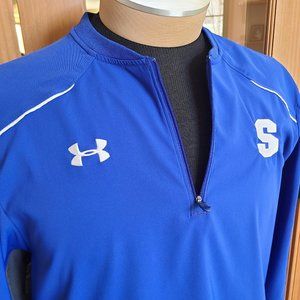 Under Armour Men's Long Sleeve Baseball Softball Pullover Shirt 1/2 Zip LARGE